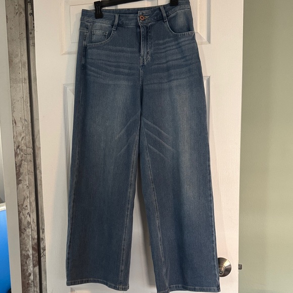 HALARA Denim - HALARA Light Blue Wide-Leg Denim Jeans